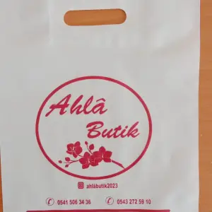 Özel Baskılı Saplı ve El Geçme Mağaza Poşeti